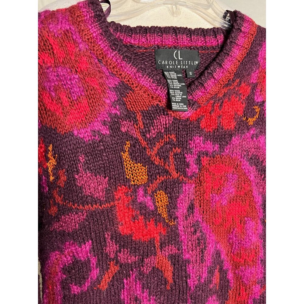 Carol Little Knit Wear Small Colorful Sweater With Fish Y2K Comfortable - Picture 2 of 9